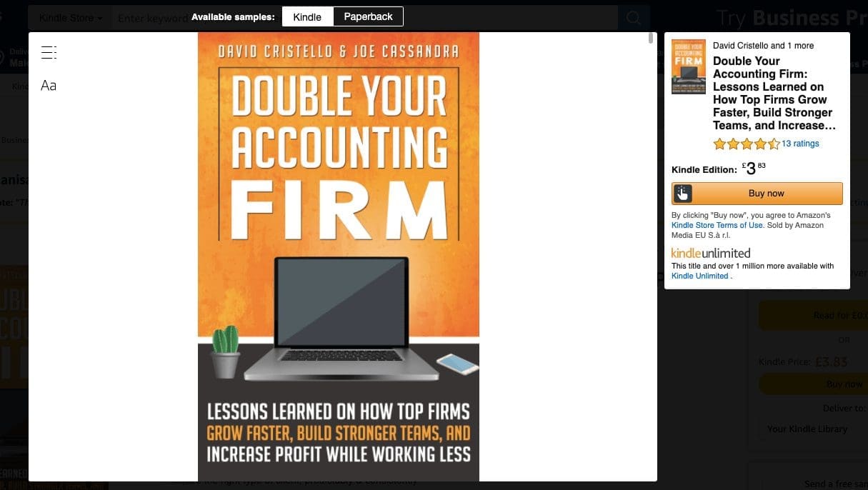 productisation - accounting example eBook