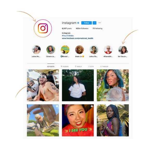 Instagram profile example 2021