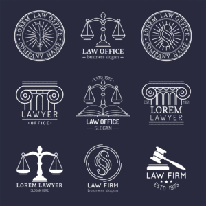 Typical logos for law firms