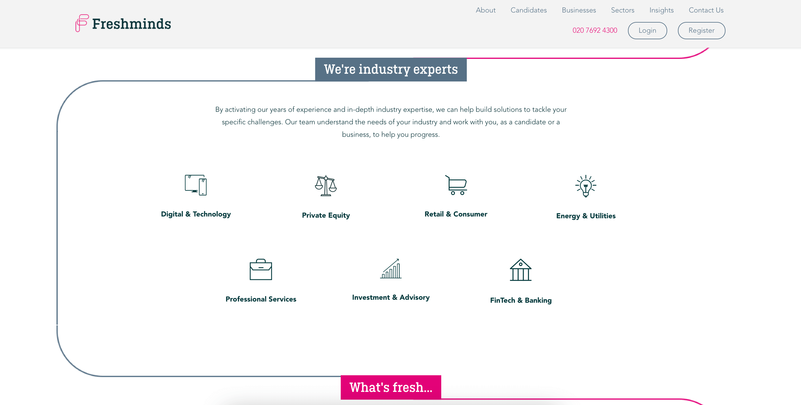 website design for recruitment agencies example