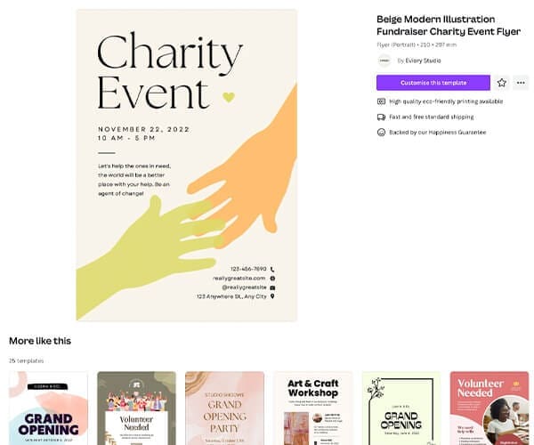 charity marketing design 